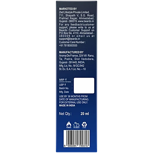 Beardo Tsunami Eau De Parfum For Men, 20 ml