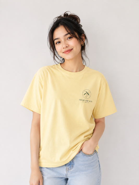 Golden Hour State of Mind Oversized T_Shirt