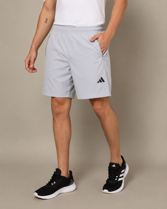 Adidas Men's Train Essentials Woven Performance Shorts with Zipper Pockets