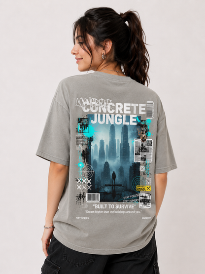 Premium Oversized Graphic Printed T-Shirt for Women | Soft Cotton Casual Streetwear Tee