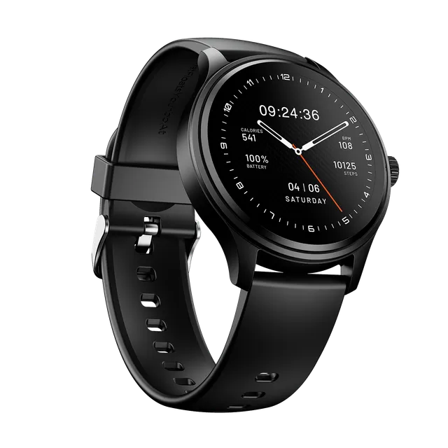boAt Lunar Orbit 2 Smartwatch with Bluetooth Calling (35.3mm AMOLED Display, IP68 Water Resistance, Active Black Strap)