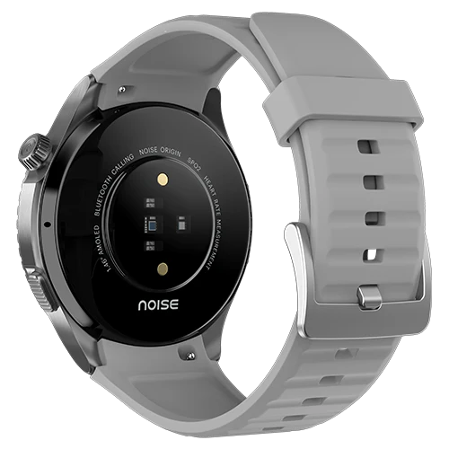 Noise Origin Smart Watch Smoothest UI Experience (New Nebula UI) & EN 1 Processor, 1.46" ApexVision AMOLED Display, Stainless Steel, Contour-Cut Design, Fitness Age, Fast Charging (Silver Grey)