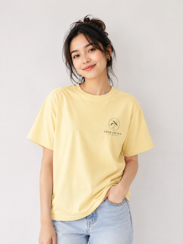 Golden Hour State of Mind Oversized T_Shirt