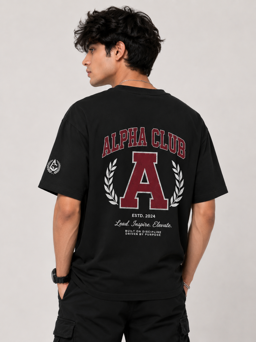 Built to Destroy Oversized Graphic Printed T-Shirt for Men