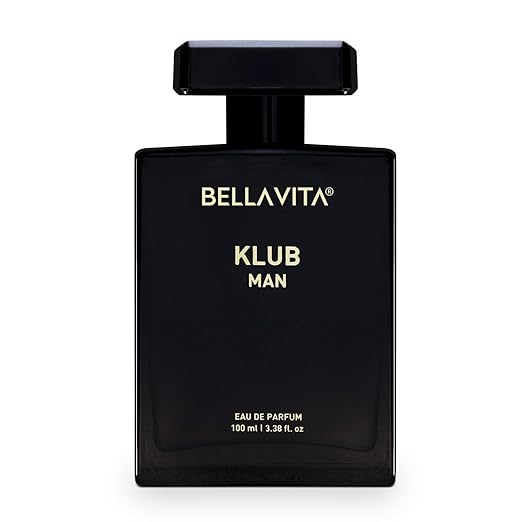 Bella Vita Luxury KLUB | Long Lasting Eau De Parfum 100ml Perfume for Man | Lemon, Rose and Vanilla | Musky, Spicy and Woody Premium Fragrance for Men