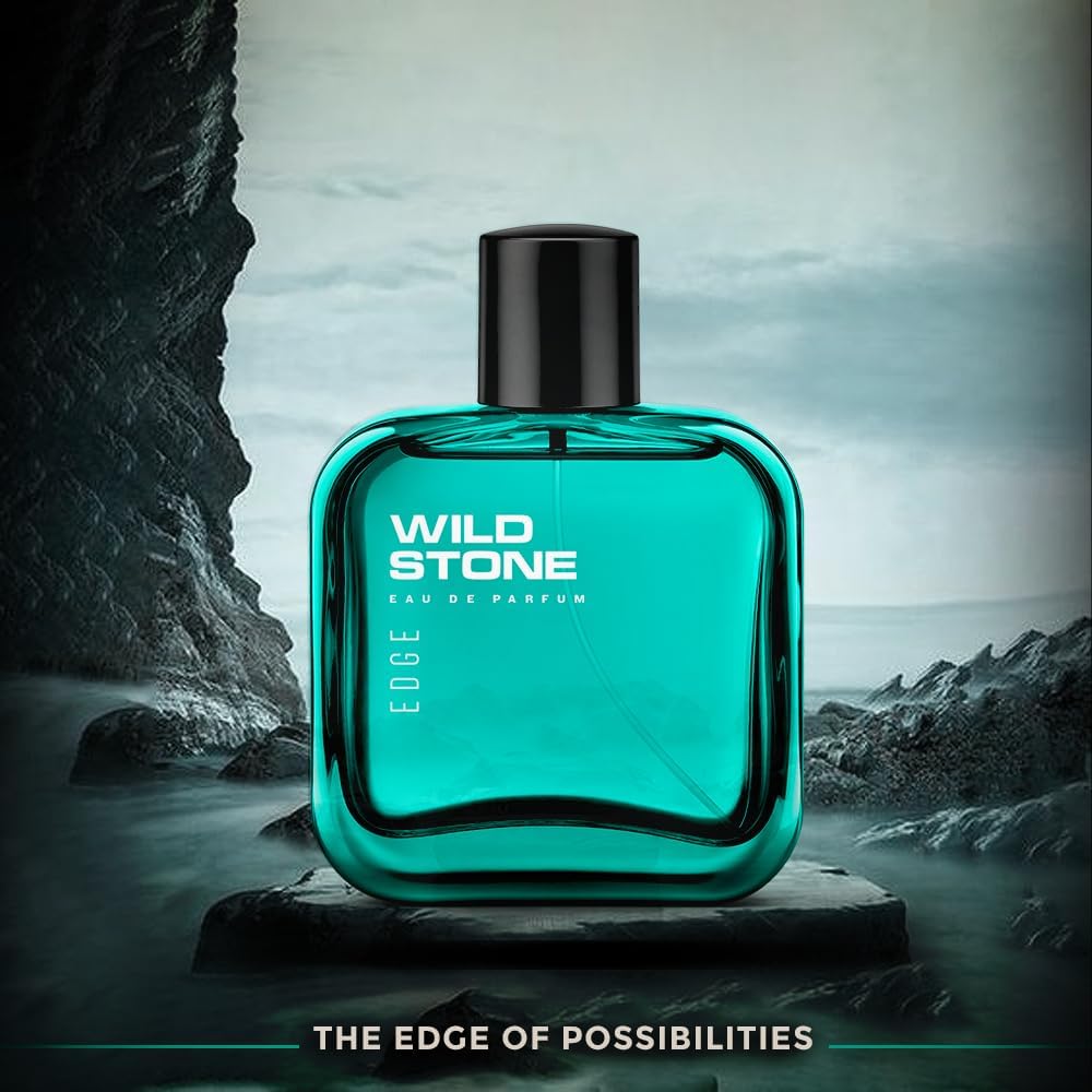 Wild Stone Edge Edp Premium Perfume For Men,100 Ml|Long-Lasting Eau De Parfum|Luxury Fragrances|Fragrance For Modern Lifestyle|Ideal Gift For Him|Premium Scent For Men
