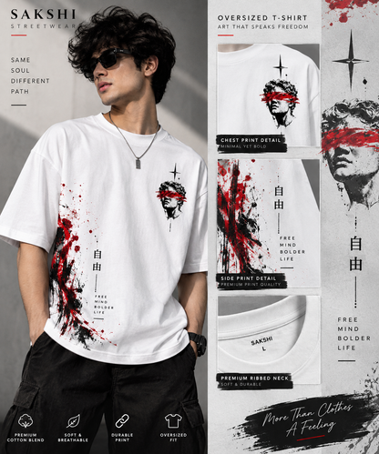 Same Soul Different Path Oversized T-Shirt – White