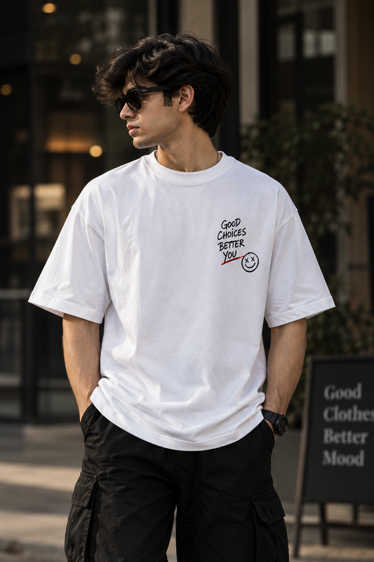 Do You Love Me? Oversized T-Shirt – White