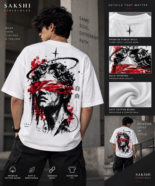 Same Soul Different Path Oversized T-Shirt – White