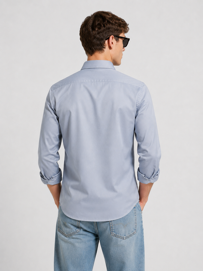 Premium Light Blue Men's Formal Casual Shirt