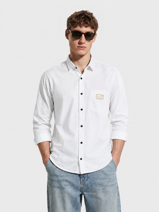 Premium White Men's Classic Casual Formal Shirt
