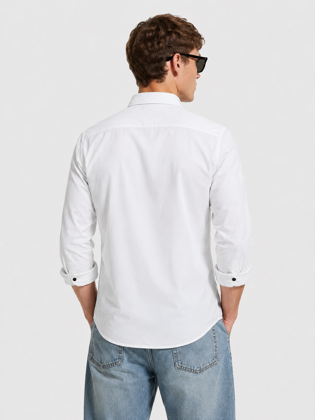 Premium White Men's Classic Casual Formal Shirt