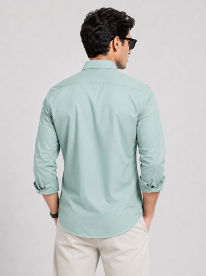 Premium Mint Green Men's Slim Fit Shirt