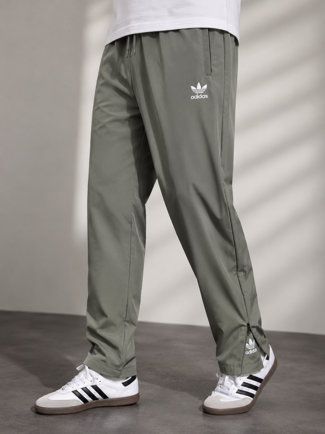 Premium Olive Green Men's Track Jogger Pants