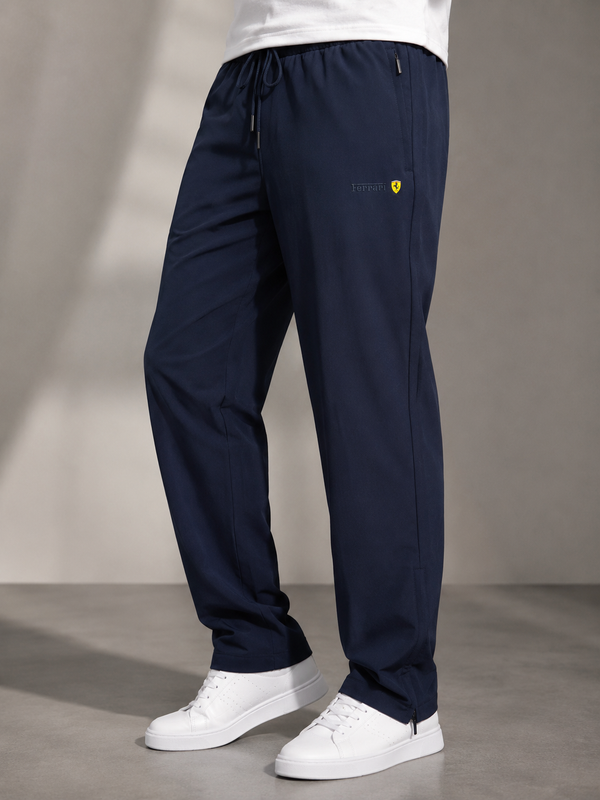 Premium Navy Blue Men's Track Jogger Pants