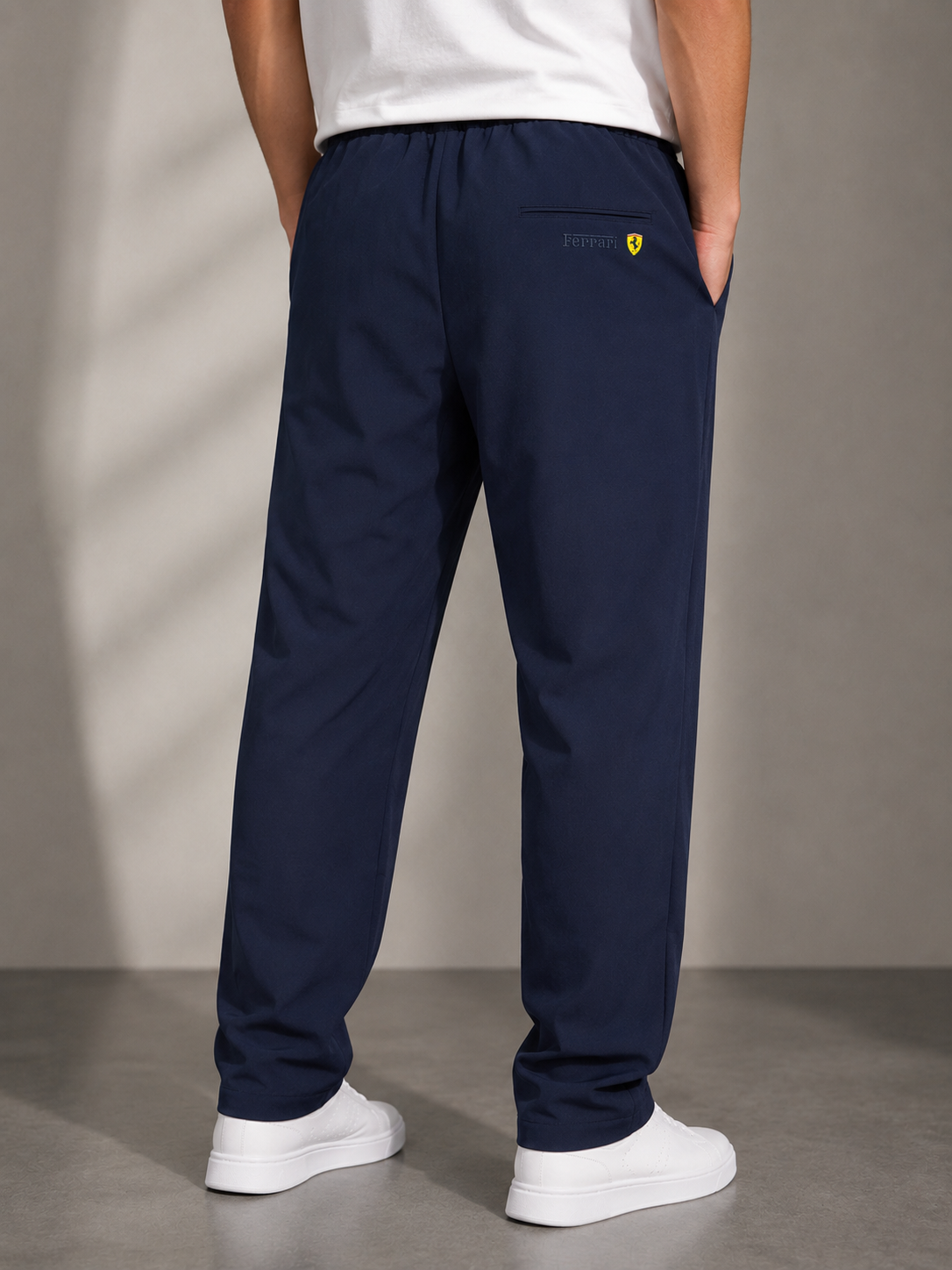 Premium Navy Blue Men's Track Jogger Pants