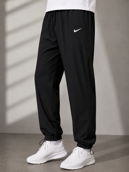 Premium Black Men's Lightweight Performance Jogger Pants