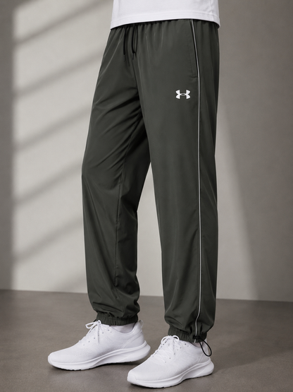 Premium Olive Green Men's Performance Jogger Pants