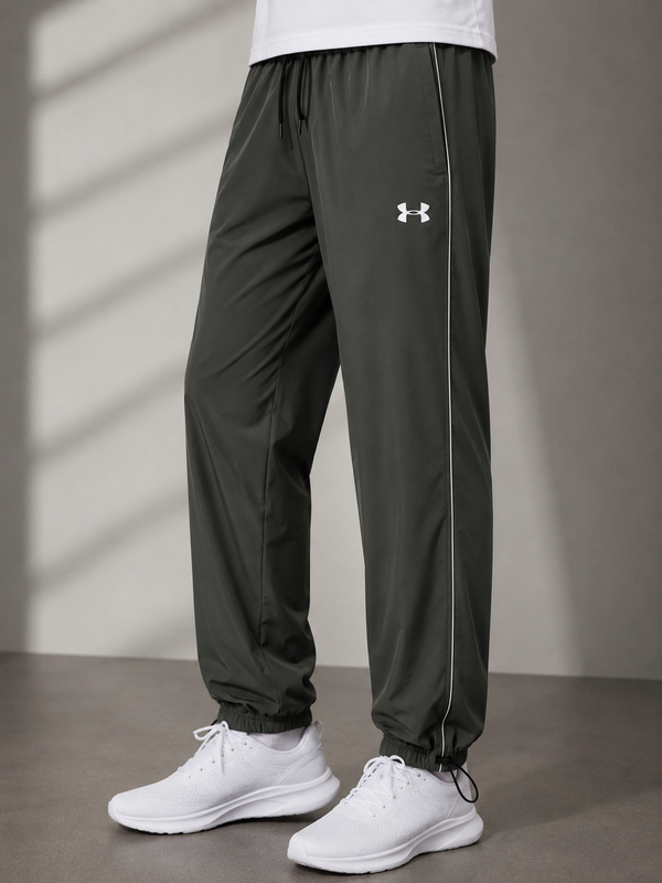 Premium Olive Green Men's Performance Jogger Pants
