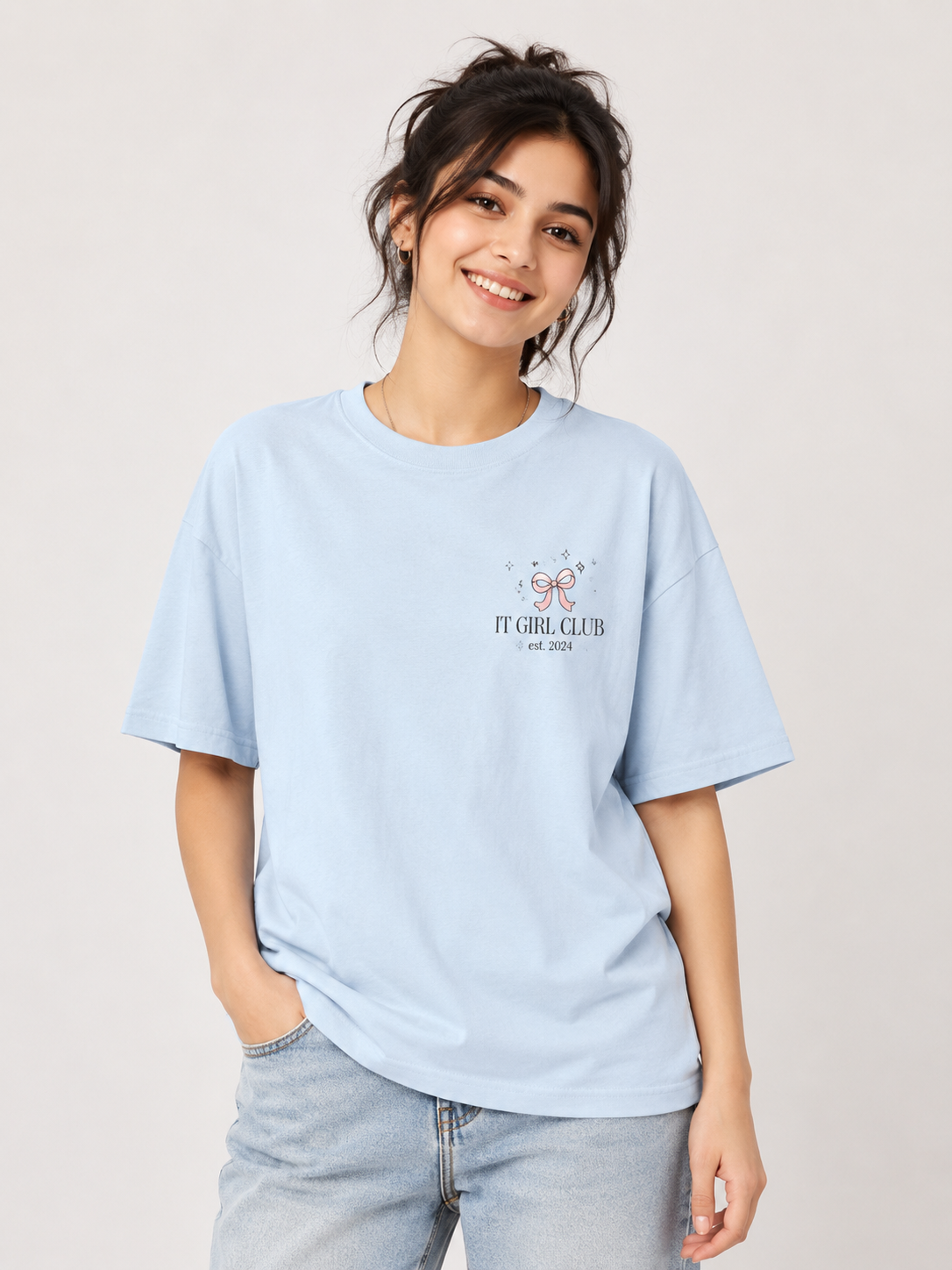 Premium Oversized Graphic Printed T-Shirt for Women | Soft Cotton Casual Streetwear Tee