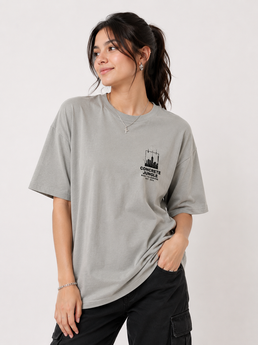 Premium Oversized Graphic Printed T-Shirt for Women | Soft Cotton Casual Streetwear Tee