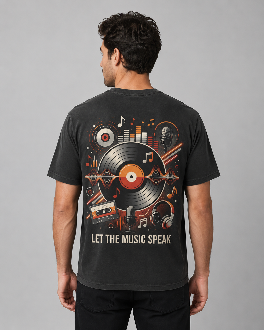 Retro Spin Oversized T-Shirt