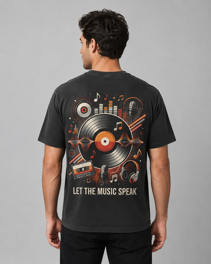 Retro Spin Oversized T-Shirt